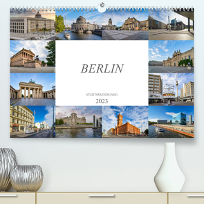 Berlin Stadtspaziergang (Premium, hochwertiger DIN A2 Wandkalender 2023, Kunstdruck in Hochglanz) von Meutzner,  Dirk