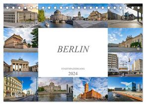 Berlin Stadtspaziergang (Tischkalender 2024 DIN A5 quer), CALVENDO Monatskalender von Meutzner,  Dirk