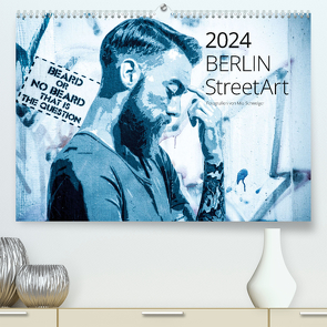 Berlin StreetArt 2024 (hochwertiger Premium Wandkalender 2024 DIN A2 quer), Kunstdruck in Hochglanz von Schweiger,  Mio