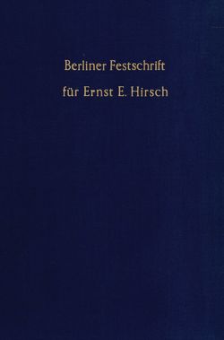 Berliner Festschrift.
