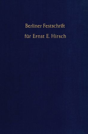 Berliner Festschrift.