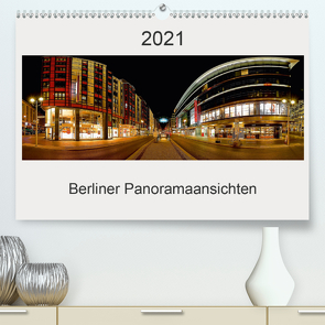 Berliner Panoramaansichten 2021 (Premium, hochwertiger DIN A2 Wandkalender 2021, Kunstdruck in Hochglanz) von manne-schwendler-durchblick