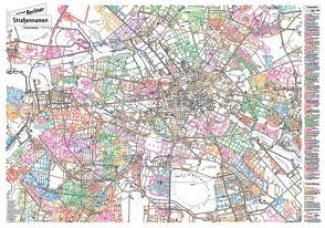 Berliner Straßennamen – Themenstadtplan von Gauglitz,  Gerd