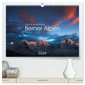 BERNER ALPEN – Natur und Landschaften (hochwertiger Premium Wandkalender 2024 DIN A2 quer), Kunstdruck in Hochglanz von Koch,  Lucyna