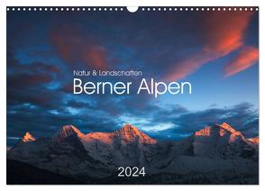 BERNER ALPEN – Natur und Landschaften (Wandkalender 2024 DIN A3 quer), CALVENDO Monatskalender von Koch,  Lucyna