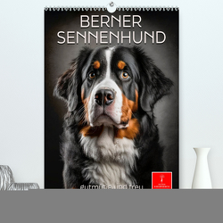 Berner Sennenhund – gutmütig und treu (hochwertiger Premium Wandkalender 2024 DIN A2 hoch), Kunstdruck in Hochglanz von Roder,  Peter