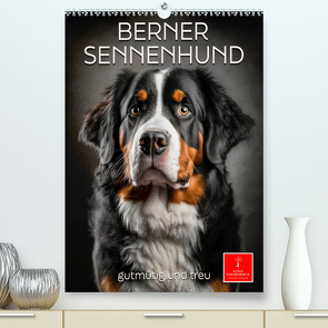 Berner Sennenhund – gutmütig und treu (hochwertiger Premium Wandkalender 2024 DIN A2 hoch), Kunstdruck in Hochglanz von Roder,  Peter