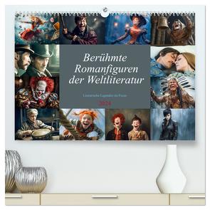 Berühmte Romanfiguren der Weltliteratur (hochwertiger Premium Wandkalender 2024 DIN A2 quer), Kunstdruck in Hochglanz von Meutzner,  Dirk