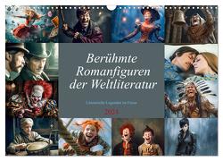 Berühmte Romanfiguren der Weltliteratur (Wandkalender 2024 DIN A3 quer), CALVENDO Monatskalender von Meutzner,  Dirk