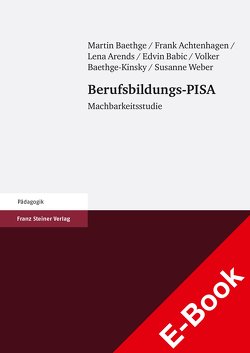 Berufsbildungs-PISA von Achtenhagen,  Frank, Arends,  Lena, Babic,  Edvin, Baethge,  Martin, Baethge-Kinsky,  Volker, Weber,  Susanne
