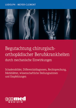 Begutachtung chirurgisch-orthopädischer Berufskrankheiten durch mechanische Einwirkungen von Ludolph,  Elmar, Meyer-Clement,  Michael