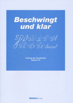 Beschwingt und klar – schräge Schrift von Jeck,  Richard