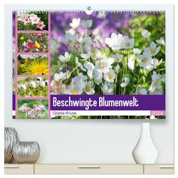 Beschwingte Blumenwelt (hochwertiger Premium Wandkalender 2024 DIN A2 quer), Kunstdruck in Hochglanz von Kruse,  Gisela