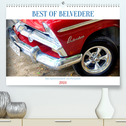 BEST OF BELVEDERE – Das Spitzenmodell von Plymouth (hochwertiger Premium Wandkalender 2024 DIN A2 quer), Kunstdruck in Hochglanz von vün Löwis of Menar,  Henning