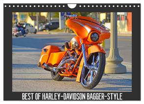 BEST OF HARLEY-DAVIDSON BAGGER-STYLE (Wandkalender 2024 DIN A4 quer), CALVENDO Monatskalender von Wolf,  Volker