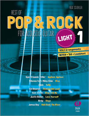 Best of Pop & Rock for Acoustic Guitar light 1 von Scherler,  Beat