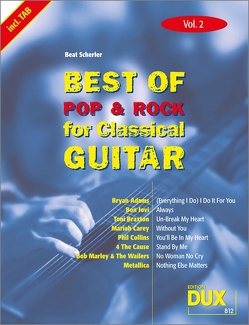 Best of Pop & Rock for Classical Guitar Vol. 2 von Scherler,  Beat