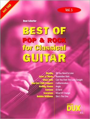 Best of Pop & Rock for Classical Guitar Vol. 3 von Scherler,  Beat