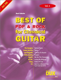 Best of Pop & Rock for Classical Guitar Vol. 4 von Scherler,  Beat