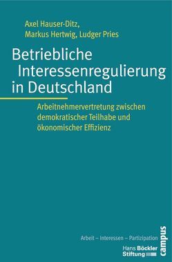 Betriebliche Interessenregulierung in Deutschland von Hauser-Ditz,  Axel, Hertwig,  Markus, Pries,  Ludger