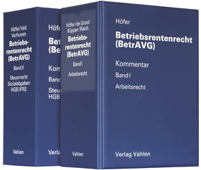 Betriebsrentenrecht (BetrAVG) in 2 Bänden von Höfer,  Reinhold, Reiners,  Stephan, Veit,  Annekatrin, Verhuven,  Thomas, Wüst,  Herbert