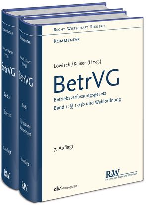 BetrVG, Band 1 und 2 von Kaiser,  Dagmar, Klumpp,  Steffen, Löwisch,  Manfred