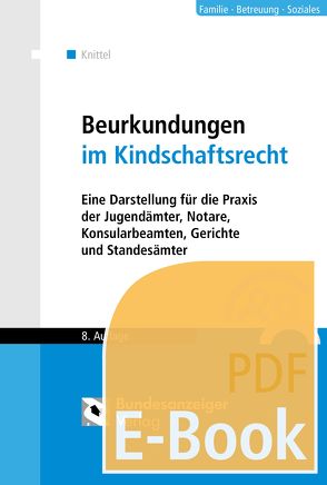 Beurkundungen im Kindschaftsrecht (E-Book) von Knittel,  Bernhard
