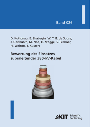 Bewertung des Einsatzes supraleitender 380-kV-Kabel von Batista de Sousa,  Wescley Tiago, Fechner,  Simon, Geisbüsch,  Jörn, Kottonau,  Dustin, Küsters,  Thomas, Noe,  Mathias, Shabagin,  Eugen, Stagge,  Hanno, Woiton,  Hannes