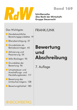 Bewertung und Abschreibung von Frank,  Manfred, Link,  Günter