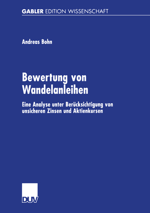 Bewertung von Wandelanleihen von Böhn,  Andreas