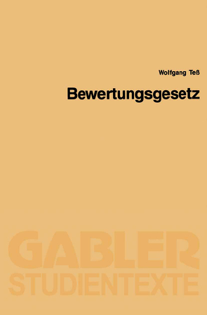 Bewertungsgesetz von Teß,  Wolfgang