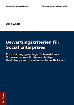 Bewertungskriterien von Social Enterprises von Wetzel,  Julia
