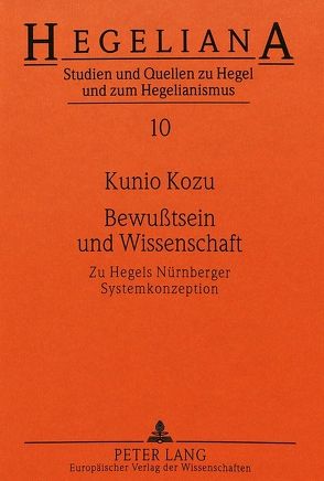 Bewußtsein und Wissenschaft von Kozu,  Kunio