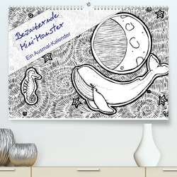 Bezaubernde Mini-Monster – Ein Ausmal-Kalender (Premium, hochwertiger DIN A2 Wandkalender 2023, Kunstdruck in Hochglanz) von Zabel,  Benita