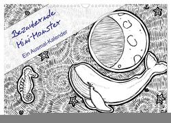 Bezaubernde Mini-Monster – Ein Ausmal-Kalender (Wandkalender 2024 DIN A3 quer), CALVENDO Monatskalender von Zabel,  Benita