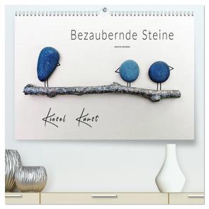Bezaubernde Steine – Kieselkunst (hochwertiger Premium Wandkalender 2024 DIN A2 quer), Kunstdruck in Hochglanz von Roder,  Peter