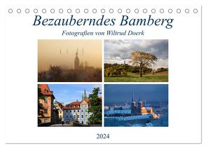 Bezauberndes Bamberg (Tischkalender 2024 DIN A5 quer), CALVENDO Monatskalender von Doerk,  Wiltrud
