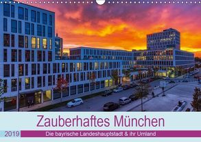 Bezauberndes München – Die bayrische Landeshauptstadt und ihr Umland. (Wandkalender 2019 DIN A3 quer) von Kelle,  Stephan