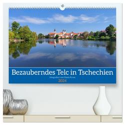 Bezauberndes Telč in Tschechien (hochwertiger Premium Wandkalender 2024 DIN A2 quer), Kunstdruck in Hochglanz von Kruse,  Gisela