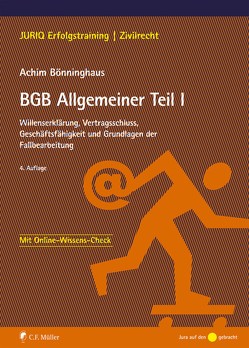 BGB Allgemeiner Teil I von Bönninghaus,  Achim