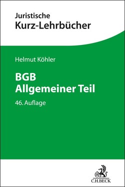 BGB Allgemeiner Teil von Köhler,  Helmut, Lange,  Heinrich