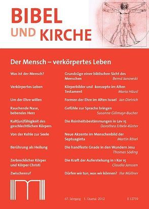 Bibel und Kirche / Der Mensch – verkörpertes Wesen von Backhaus,  Franz Josef