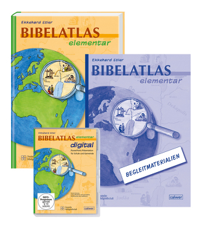 Bibelatlas elementar digital + Bibelatlas elementar + Begleitheft von Stier,  Ekkehard