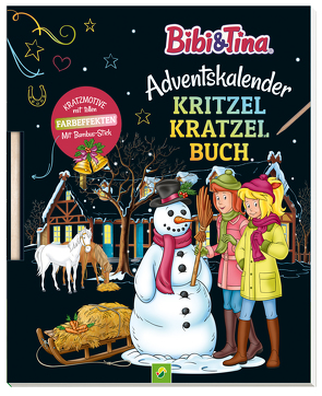Bibi & Tina Adventskalender Kritzel-Kratzel Buch von Lindenroth,  Nicole