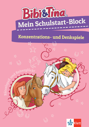 Bibi & Tina: Mein Schulstart-Block Konzentrations- und Denkspiele