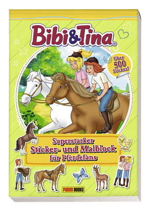 Bibi & Tina: Superstarker Sticker- und Malblock für Pferdefans von Panini