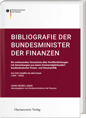 Bibliografie der Bundesminister der Finanzen von Lange,  Hans-Georg