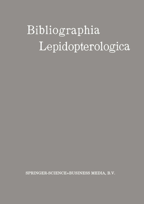 Bibliographia Lepidopterologica von Junk,  Wilhelm