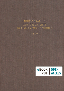 Bibliographie zur Geschichte der Mark Brandenburg von Schönfelder,  Helmut, Schreckenbach,  Hans-Joachim