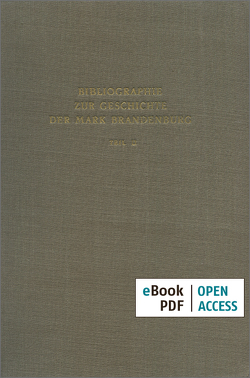 Bibliographie zur Geschichte der Mark Brandenburg von Schreckenbach,  Hans-Joachim